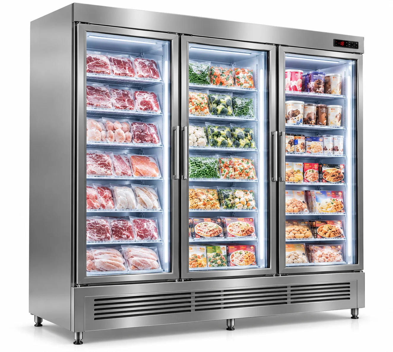 armário congelador de inox