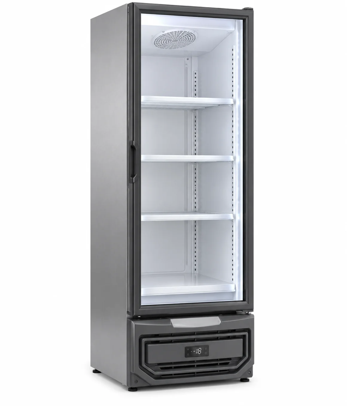 freezer vertical vidro