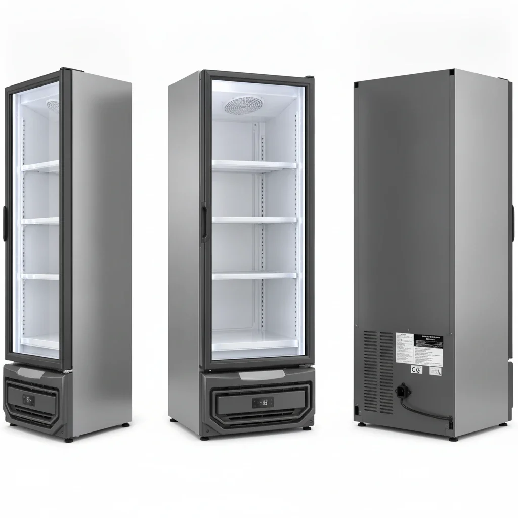freezer vertical vidro