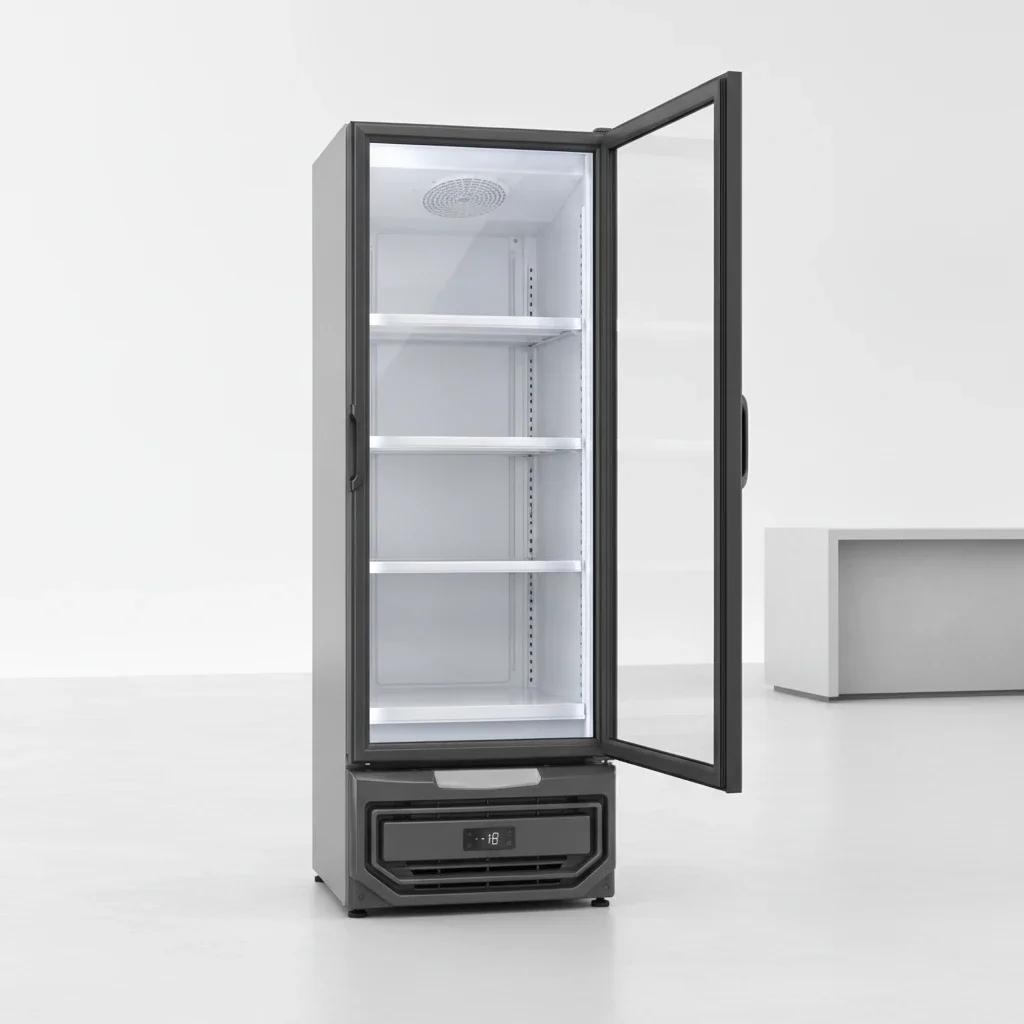 freezer vertical vidro